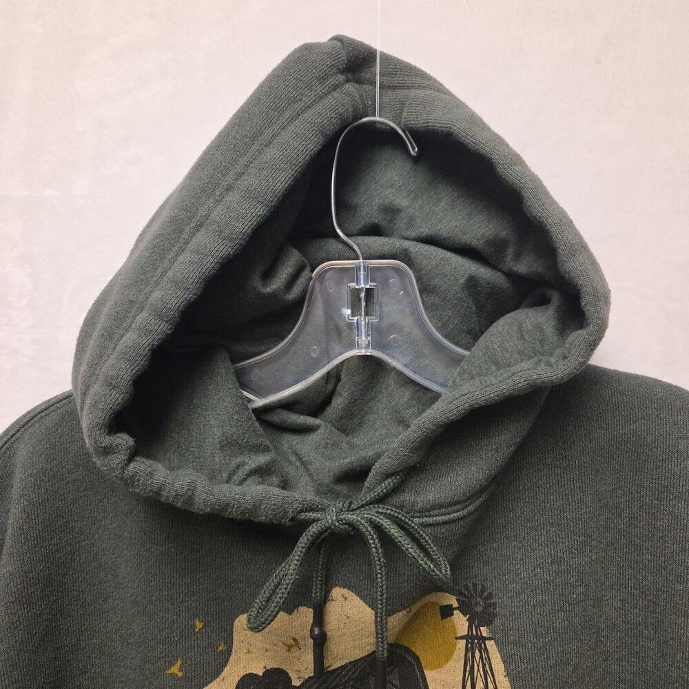 State of Mine Georgia Fleece Hoodie Sweatshirt Green Size XL Men's Unisex - Picture 3 of 10